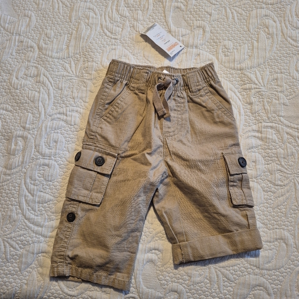 Gymboree boys 3-6 months pants convertible leg, elastic waist NEW